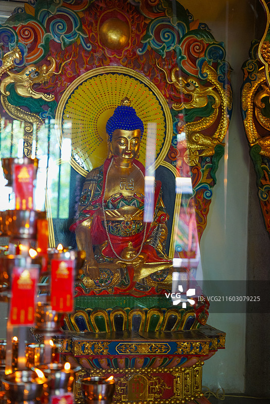 广东省梅州市梅江区，千佛塔寺庙图片素材