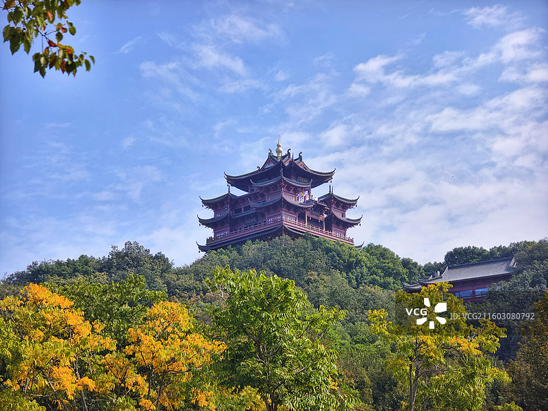 浙江杭州吴山广场城隍阁图片素材