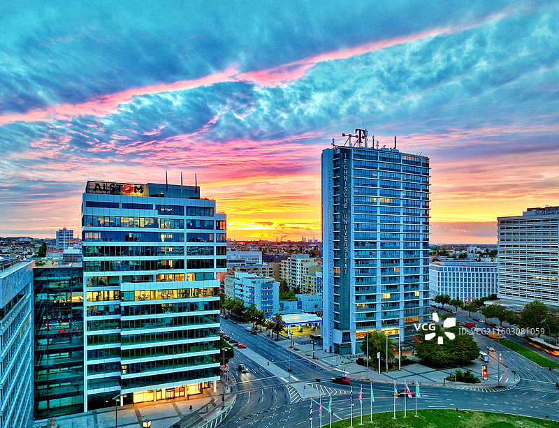 柏林的晚霞图片素材