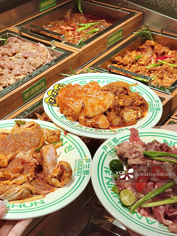 美食自助烤肉图片素材