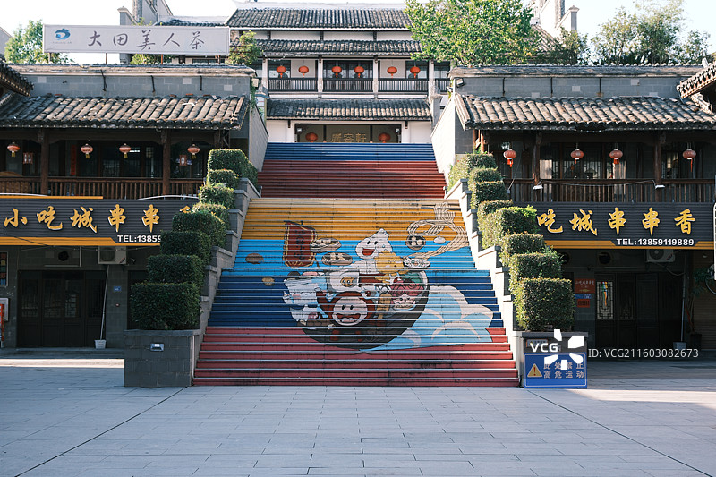 福建三明市沙县小吃文化城-美食城图片素材