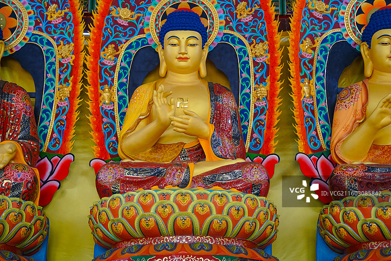 广东省梅州市梅江区，千佛塔寺庙图片素材