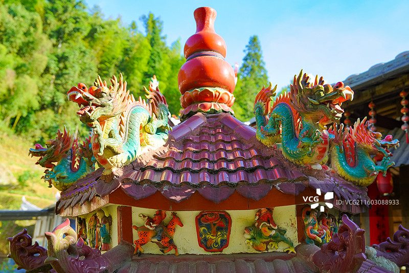 福建省三明市永安市，清水村，永宁桥，虹桥图片素材