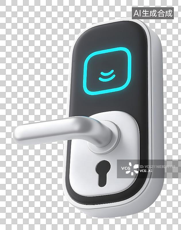 【AI数字艺术】AIGC:3D电子密码锁 ，设计元素，免抠图形图片素材