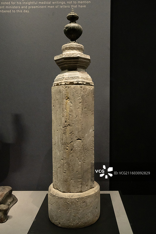 湖北省博物馆石佛幢明代发现于武昌黄鹤楼胜像宝塔内图片素材