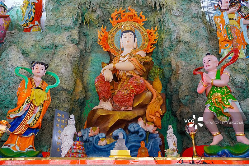 广东省梅州市梅江区，千佛塔寺庙图片素材