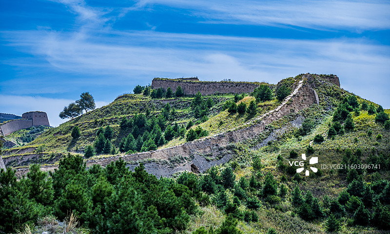 山西省朔州市山阴县广武长城国家文化公园北齐明长城遗址图片素材