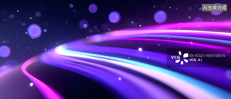 【AI数字艺术】抽象科技感未来赛博光影背景图片素材