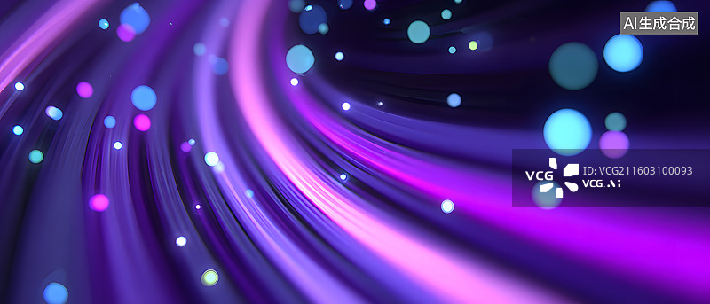 【AI数字艺术】抽象科技感未来赛博光影背景图片素材