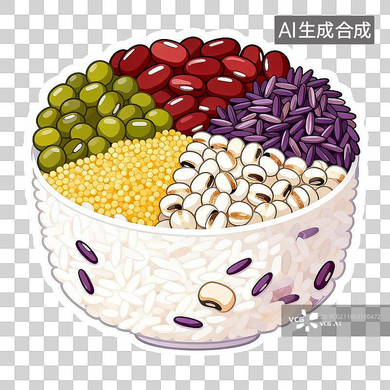 【AI数字艺术】一碗五谷杂粮图片素材