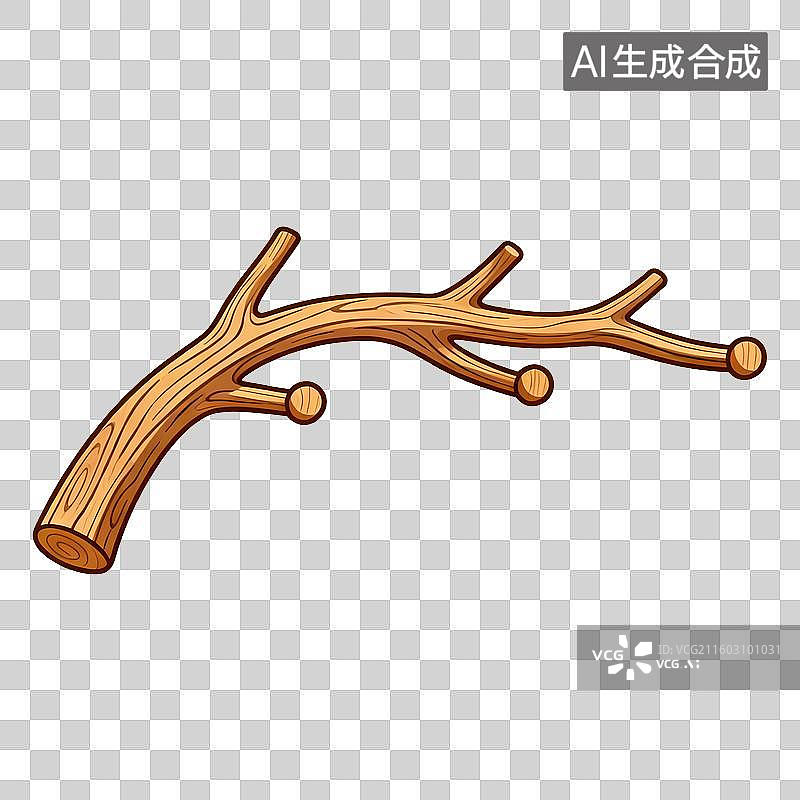 【AI数字艺术】树枝插图背景图片素材