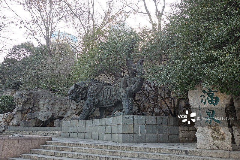 山东省济南市黑虎泉图片素材