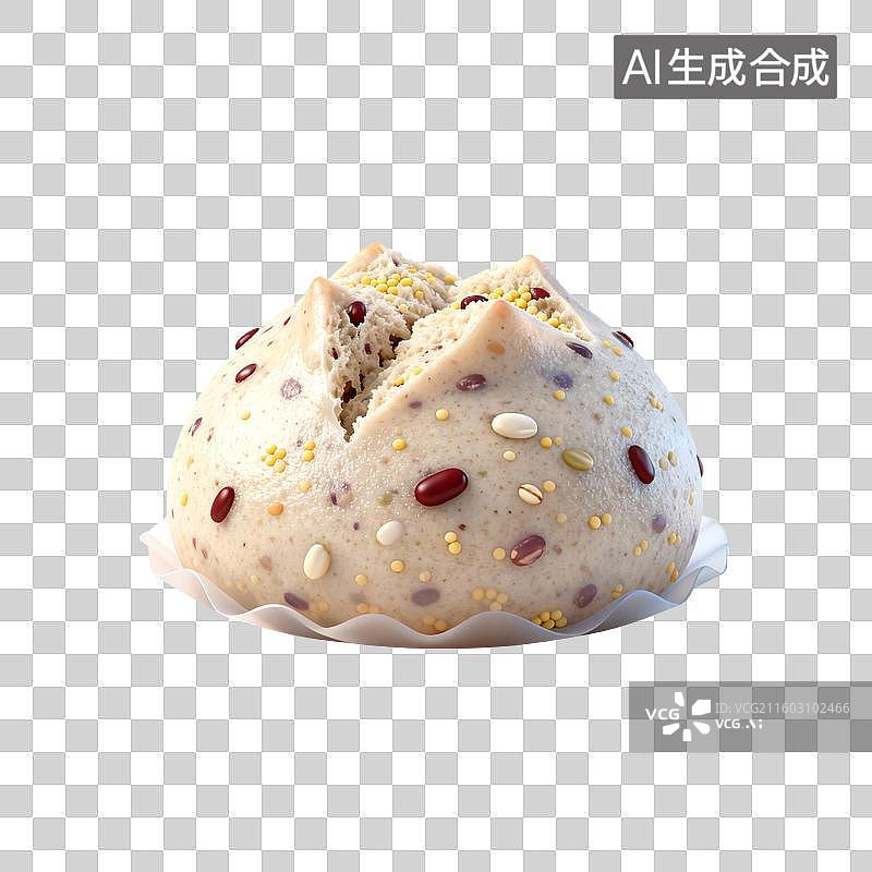 【AI数字艺术】彩色点缀的面包图片素材