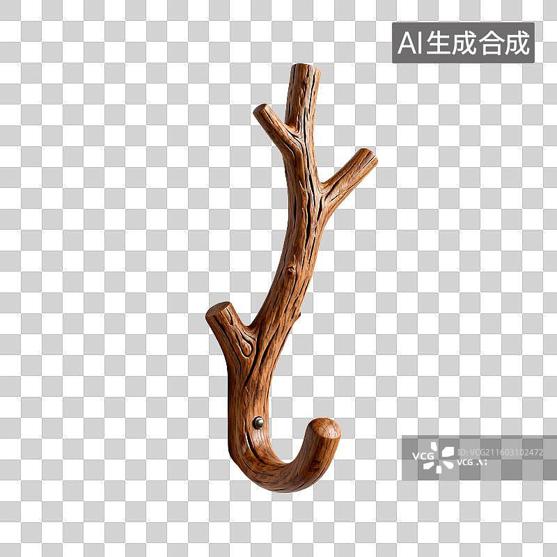 【AI数字艺术】树枝造型挂钩图片素材