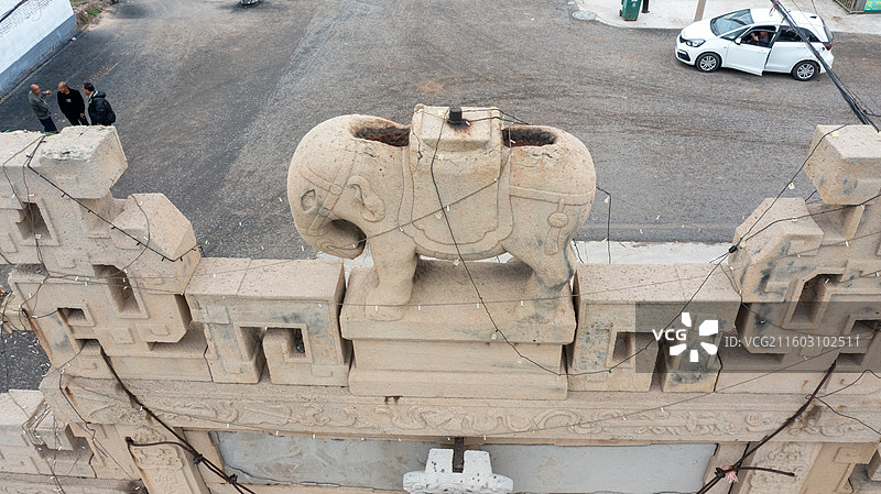 晋中市祁县白圭村王氏节孝坊图片素材