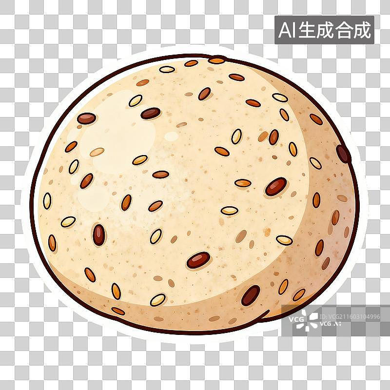 【AI数字艺术】全麦面包背景图片素材