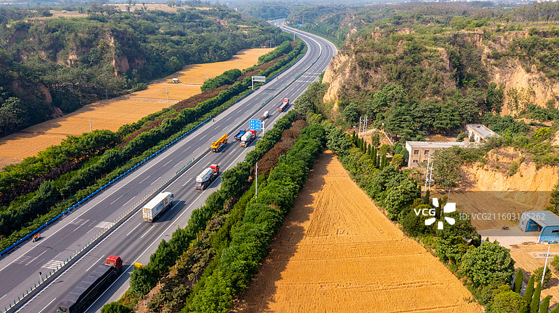 河南郑州荥阳沿黄快速通道虎牢关景区图片素材
