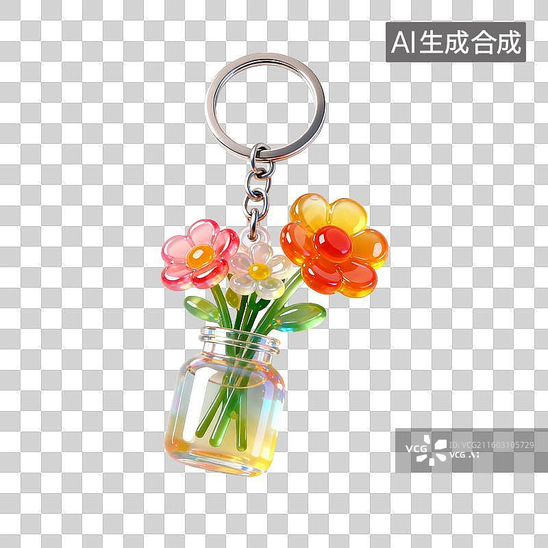 【AI数字艺术】花瓶钥匙扣图片素材