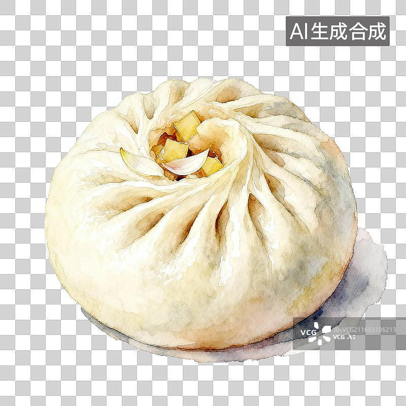 【AI数字艺术】美味的包子图片素材