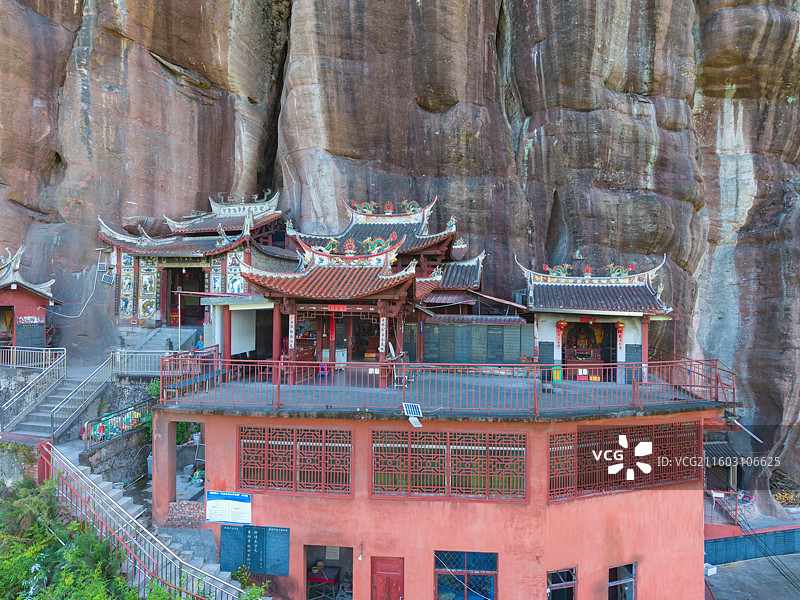 福建省三明市永安市，桃源洞，百丈岩，马氏真仙祖庙图片素材