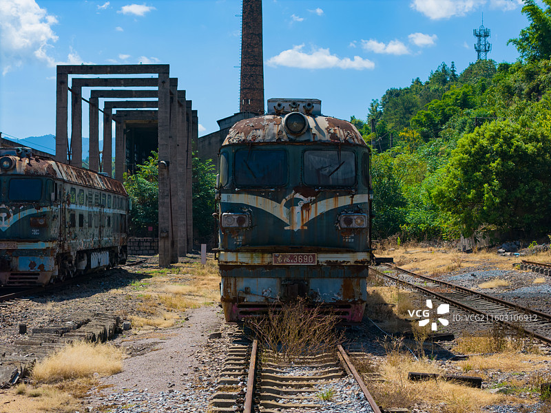 福建省三明市永安市，火车铁路航拍！图片素材