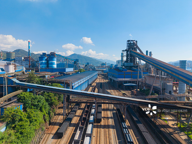 福建省三明市三元区，长安路，铁路工业区，工厂建筑，航拍城市风光！图片素材