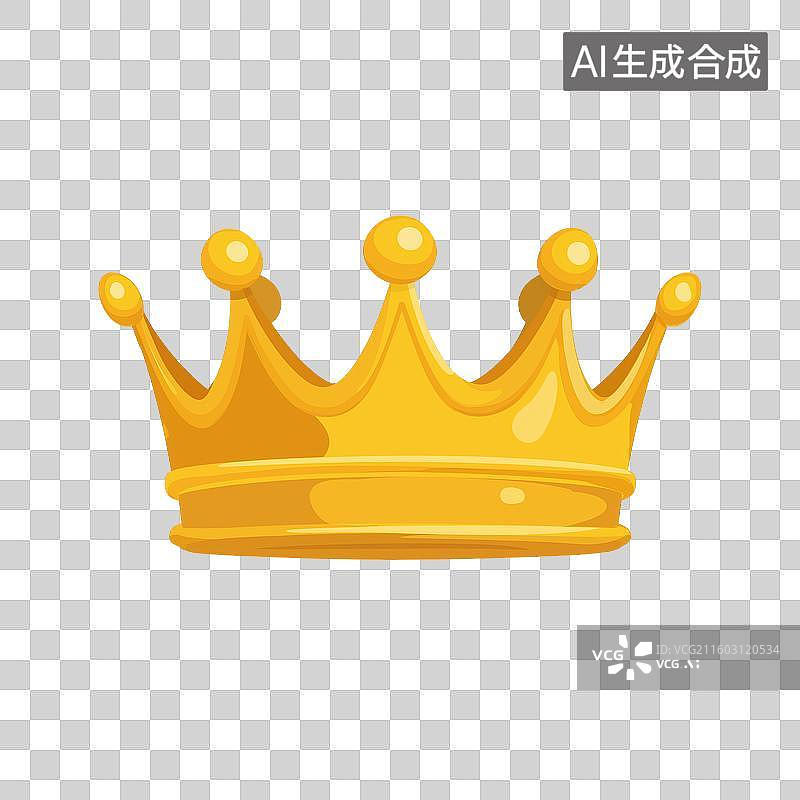 【AI数字艺术】金色皇冠图片素材