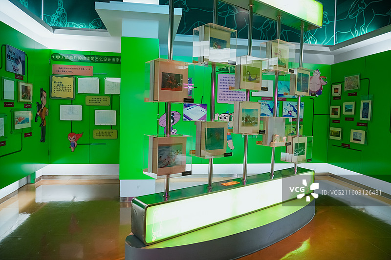 中国电影博物馆“电影动画”展厅  动画片 卡通片图片素材