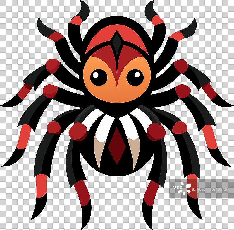 智利玫瑰捕鸟蛛卖萌图片素材