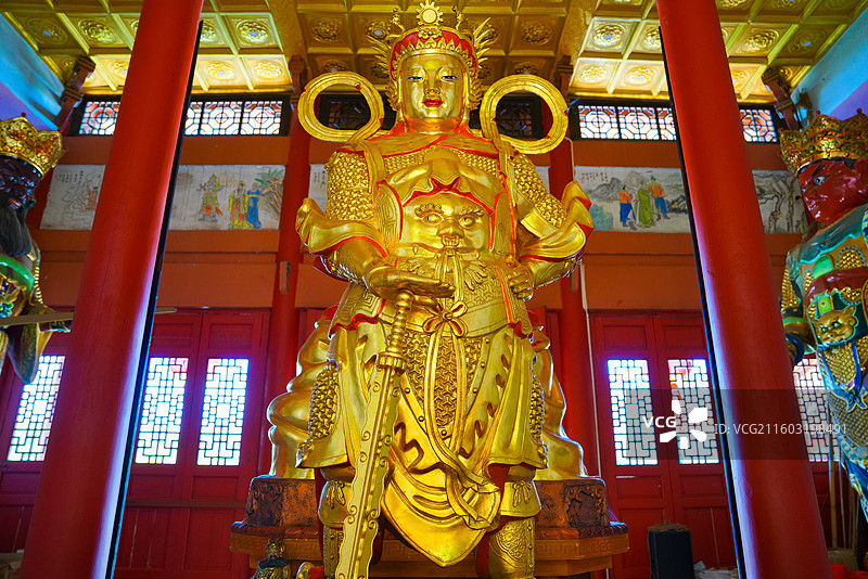 福建省南平市延平区，闽北第一阁，明翠阁，南平圣宫殿图片素材