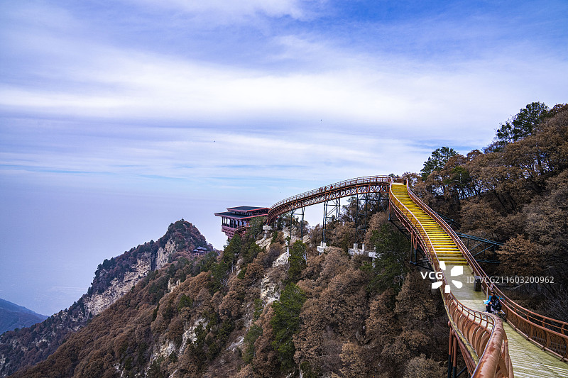 少华山龙首阁图片素材