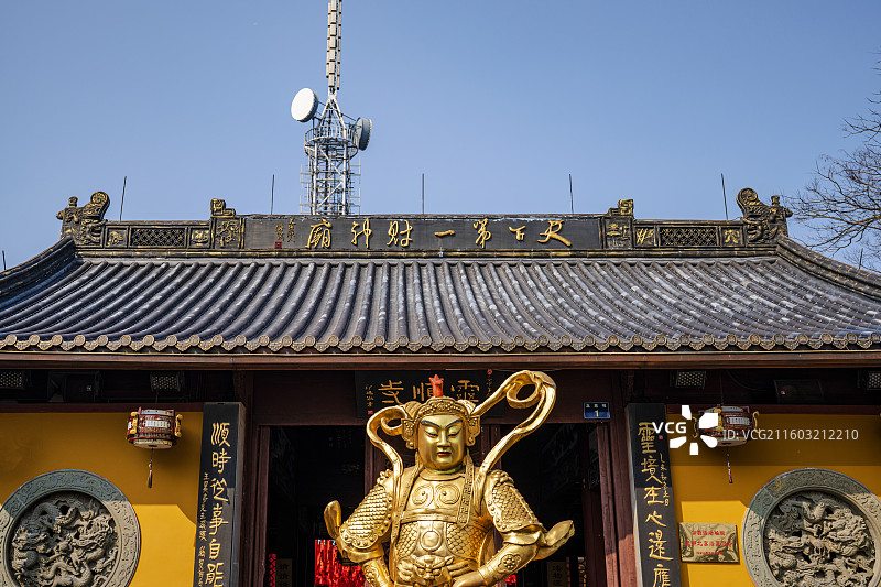 杭州北高峰灵顺寺图片素材
