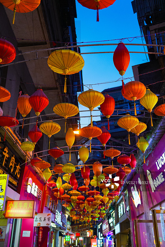 福建省南平市延平区，四鹤步行街图片素材