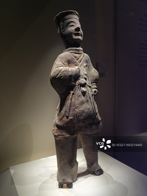 陶部曲俑 东汉 四川崖墓出土 中国国家博物馆“古代中国基本陈列”图片素材