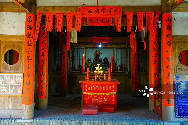 福建省三明市永安市，清水村，永宁桥，虹桥图片素材