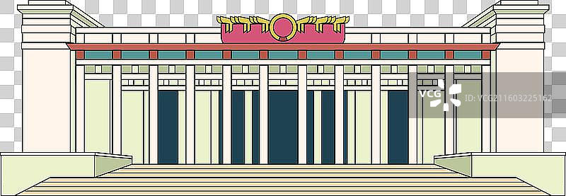 北京中轴线国家博物馆图片素材