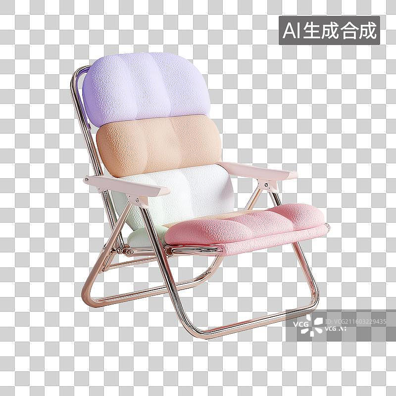 【AI数字艺术】露营椅3D图标图片素材