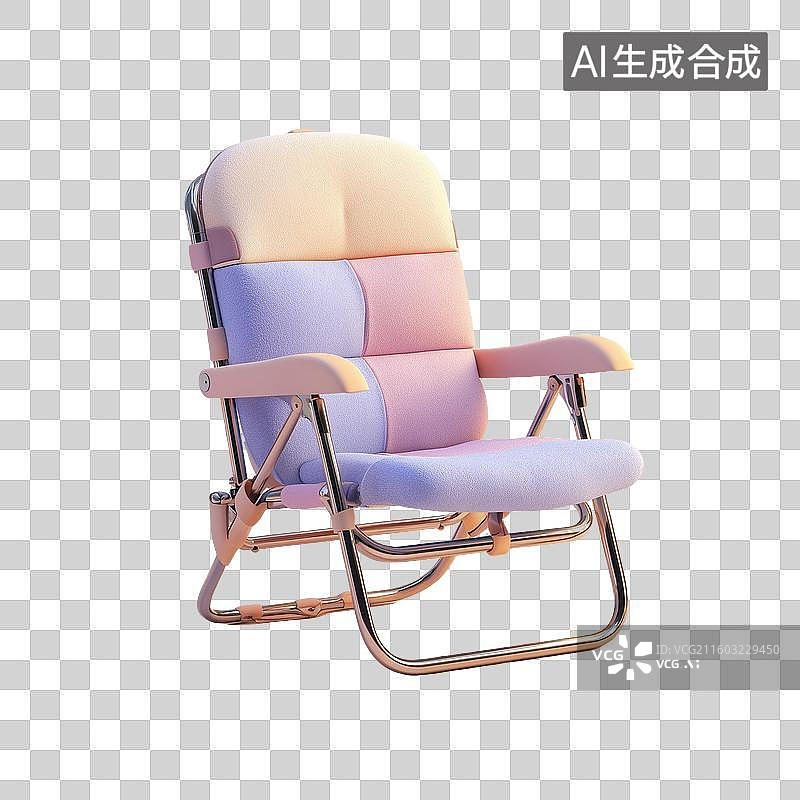 【AI数字艺术】露营椅3D图标图片素材