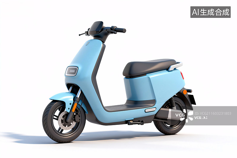 【AI数字艺术】3d现代简约电动车图片素材