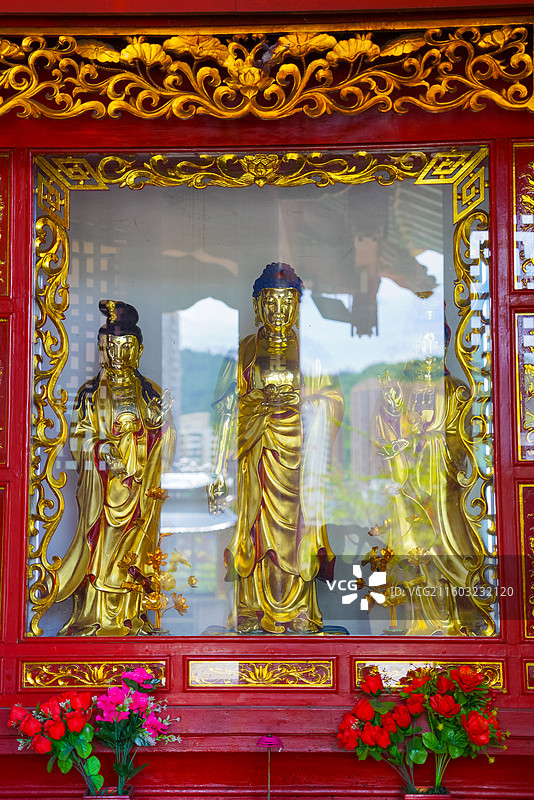 福建省南平市延平区，闽北第一阁，明翠阁，南平圣宫殿图片素材