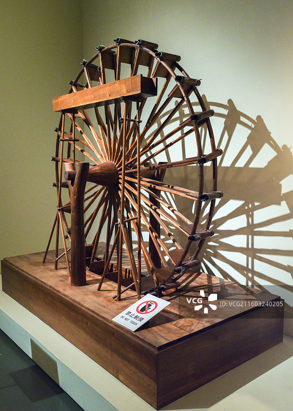 筒车模型 中国国家博物馆“古代中国基本陈列”图片素材