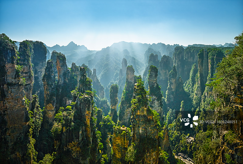 湖南省张家界武陵源国家森林景区图片素材