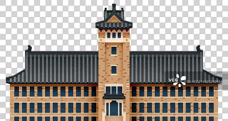 南京近代建筑 南京大学地标图片素材