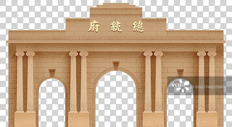 南京近代建筑 总统府门楼图片素材