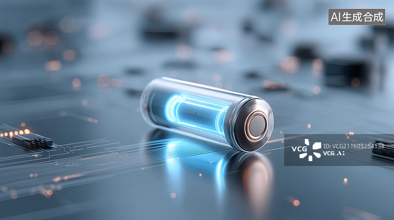 【AI数字艺术】新能源科技背景——固态电池、储能、新能源图片素材