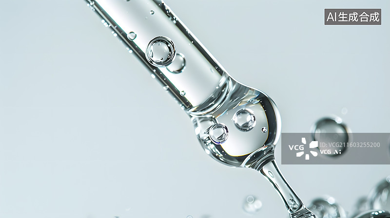 【AI数字艺术】精油吸管特写镜头图片素材