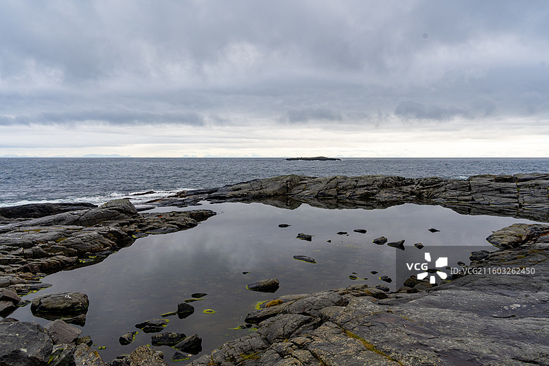 挪威山水小镇风光图片素材