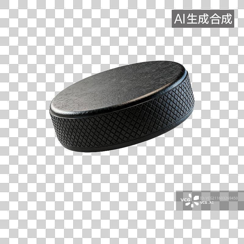 【AI数字艺术】黑色的冰球运动器材图片素材