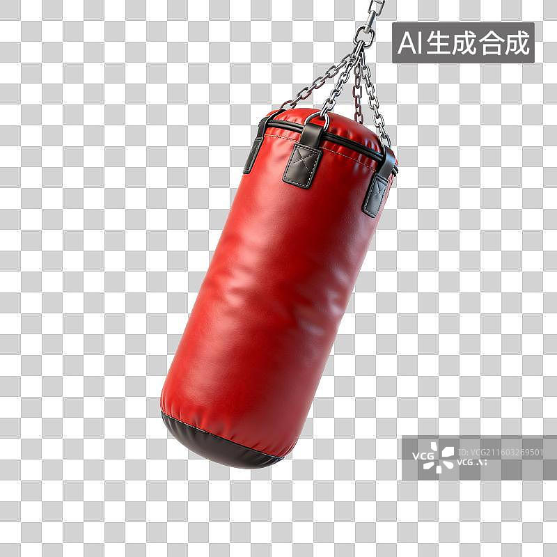 【AI数字艺术】悬挂的拳击沙袋图片素材