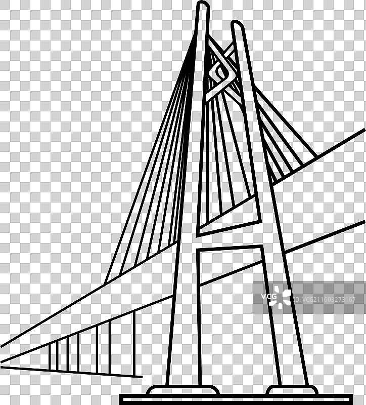 珠港澳大桥 矢量图图片素材